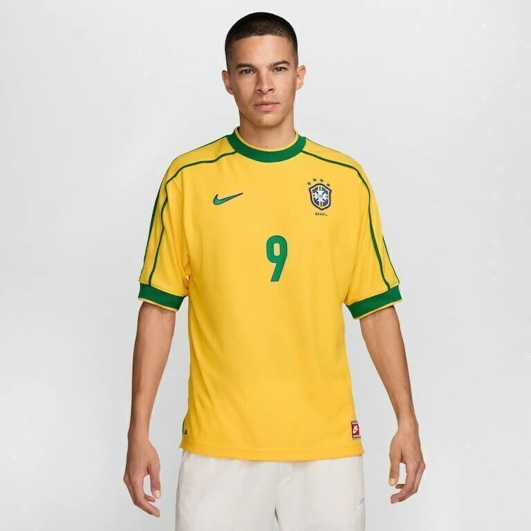 Camisa Retrô Seleção Brasileira 1998 Amarela Masculina