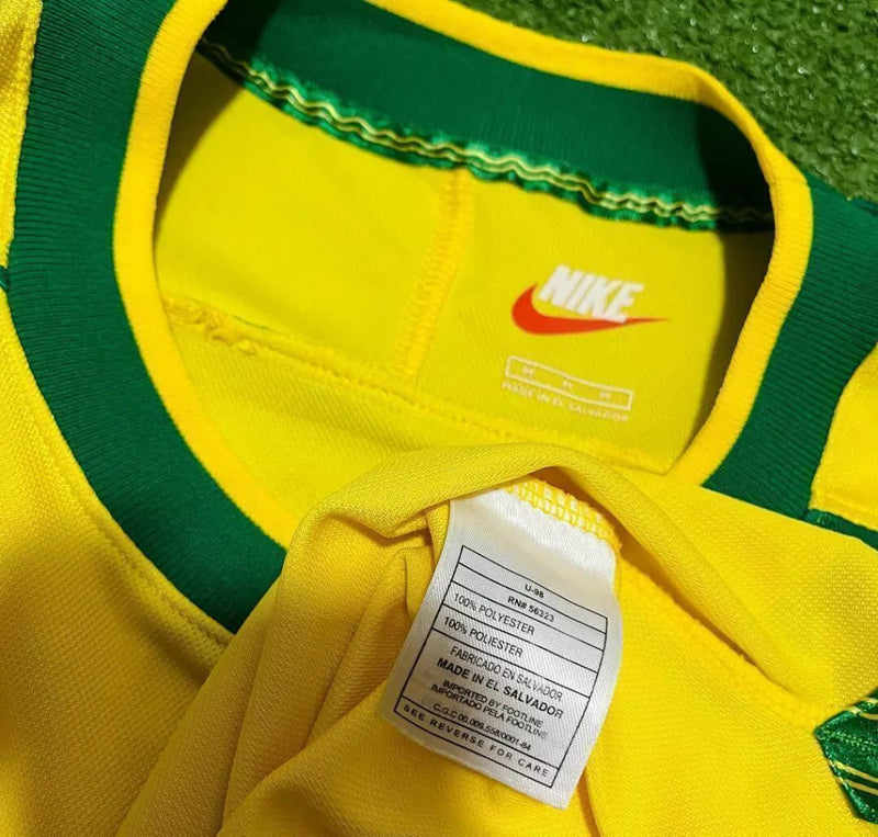 Camisa Retrô Seleção Brasileira 1998 Amarela Masculina