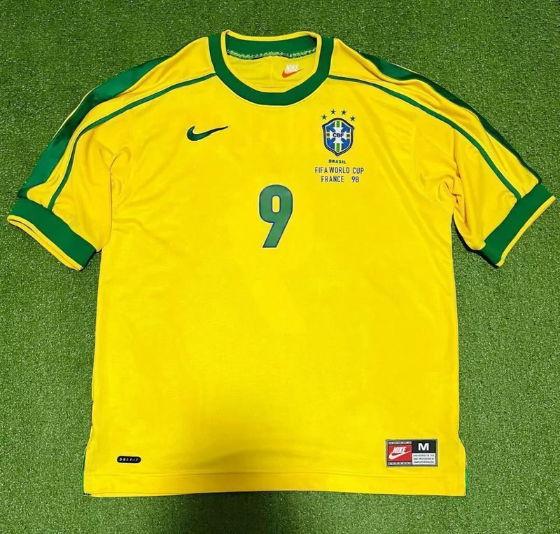 Camisa Retrô Seleção Brasileira 1998 Amarela Masculina