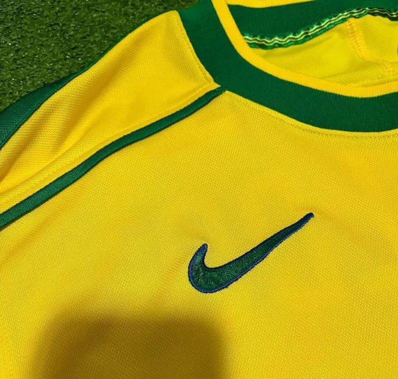 Camisa Retrô Seleção Brasileira 1998 Amarela Masculina