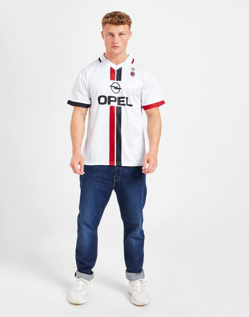 CAMISA RETRÔ MILAN FC 96' MASCULINA BRANCA