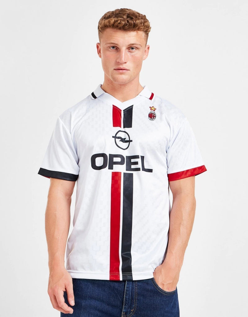 CAMISA RETRÔ MILAN FC 96' MASCULINA BRANCA