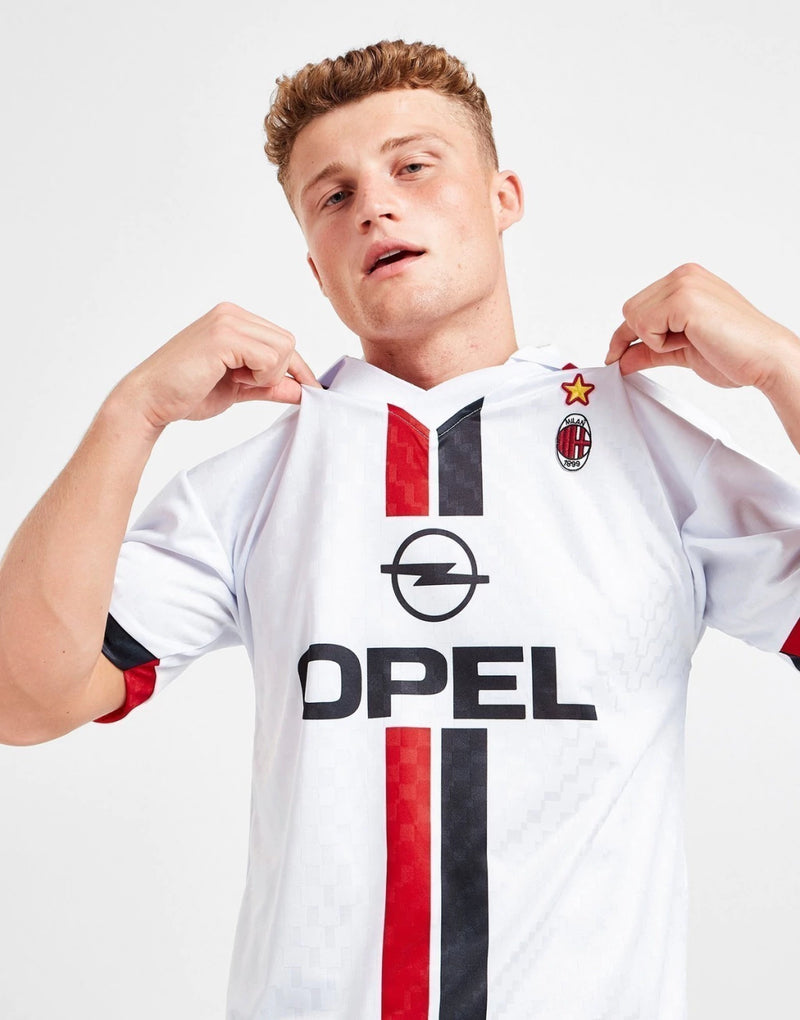 CAMISA RETRÔ MILAN FC 96' MASCULINA BRANCA